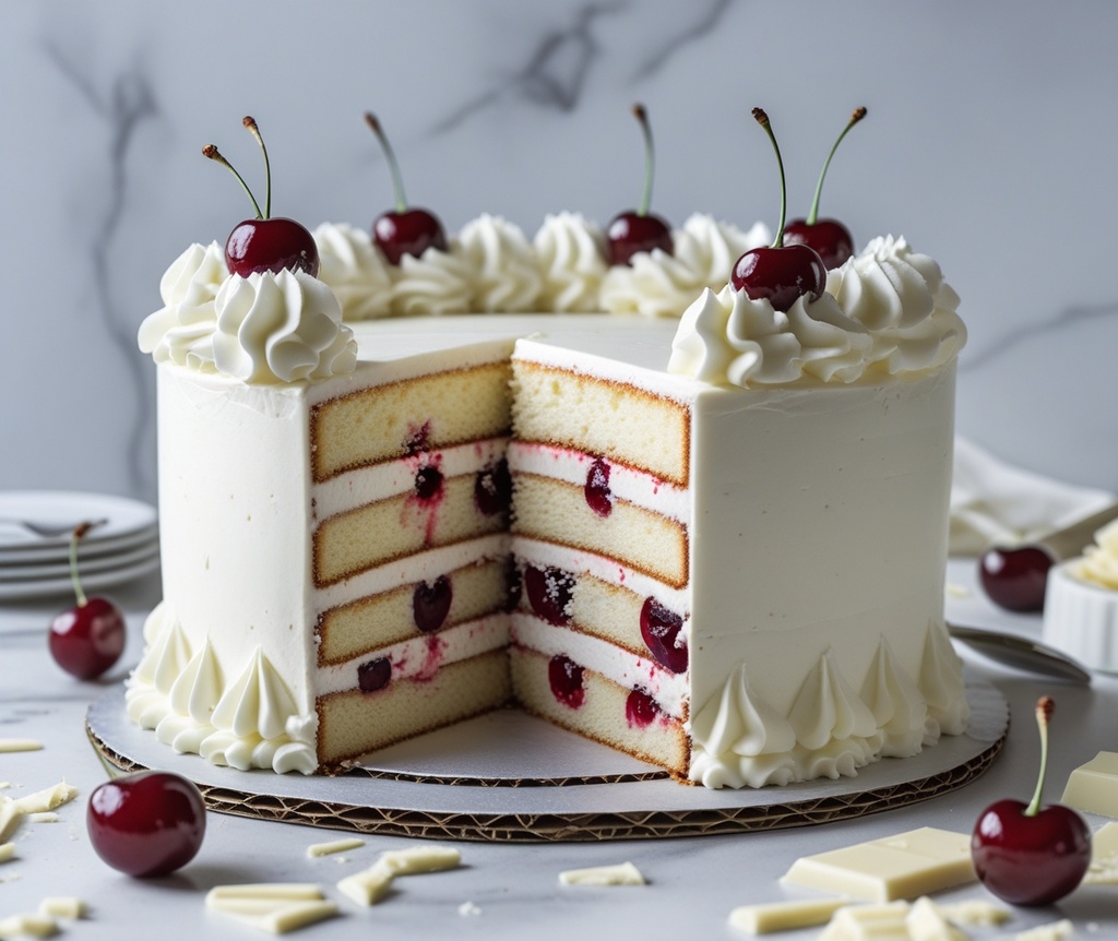 White Forest Cake