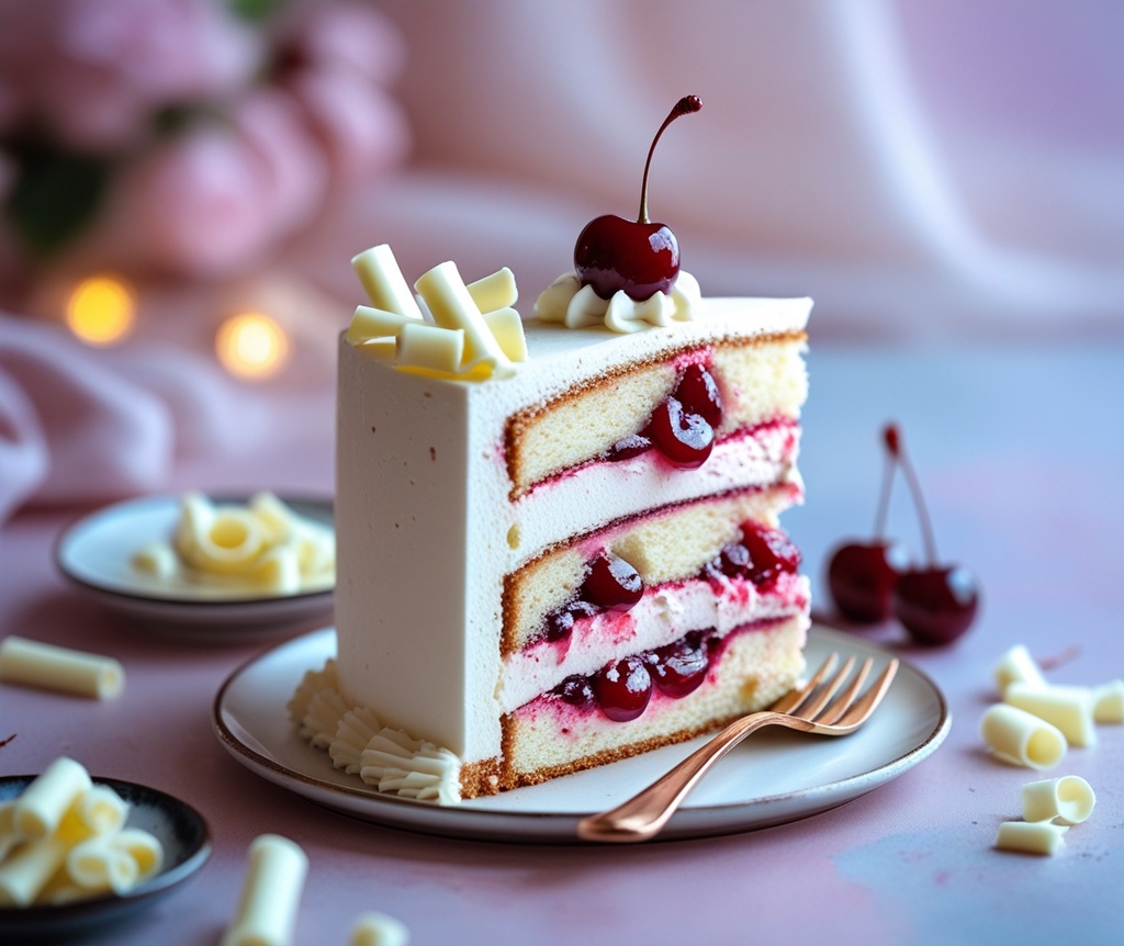 White Forest Cake