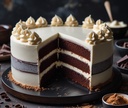 Chocolate Cream Cheese Cake With Crust