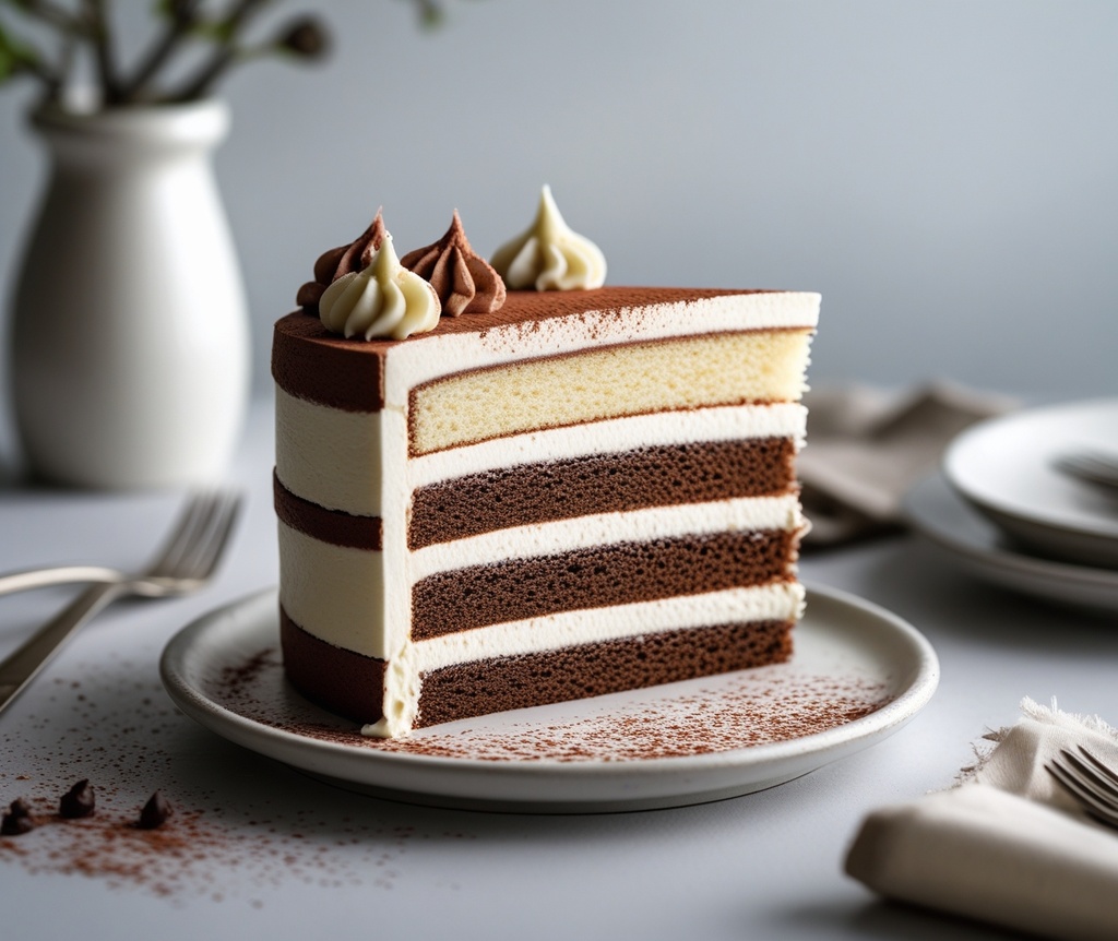 Chocolate Vanilla Cake