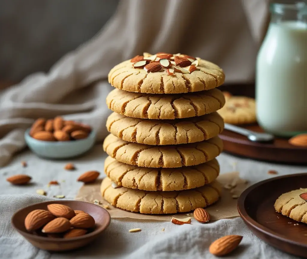 Atta Almond Cookies