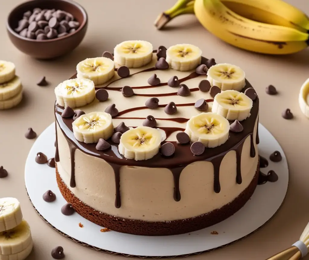 Banana Choco Chip Cake  